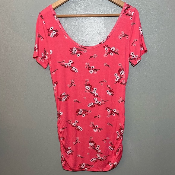 Gathered Sides Floral Blouse - Picture 3 of 3